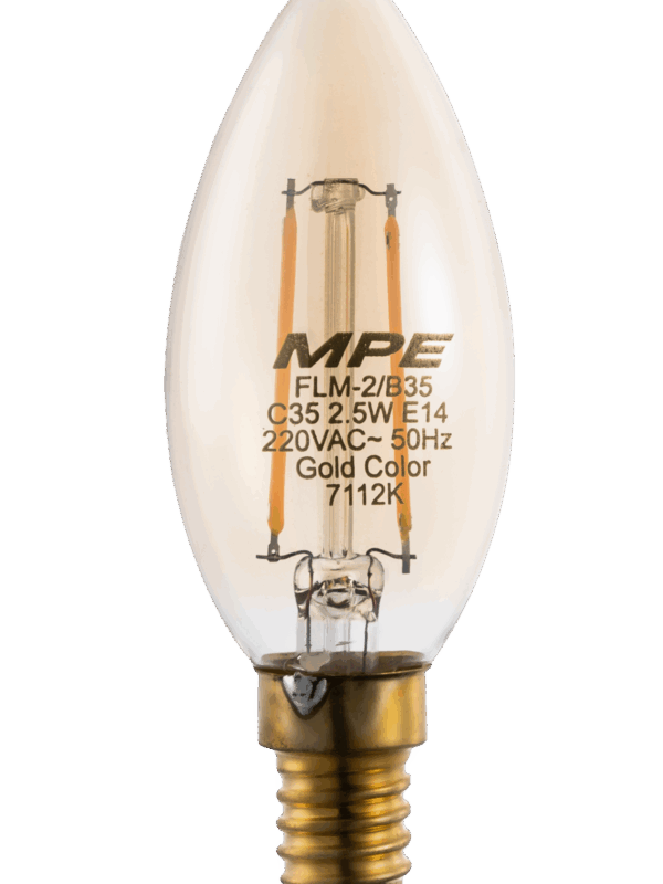 Led Buld Filament trái ớt 2.5W ánh sáng vàng FLM-2/B35