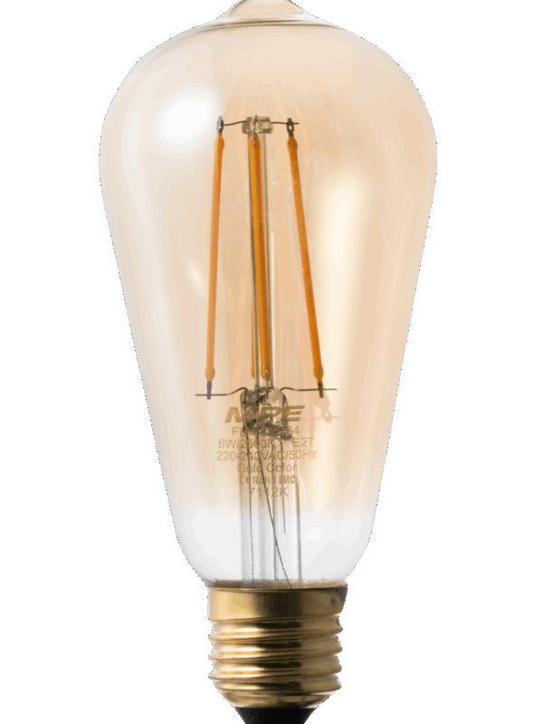 Led Buld Filament 6W ánh sáng vàng FLM-6/ST64