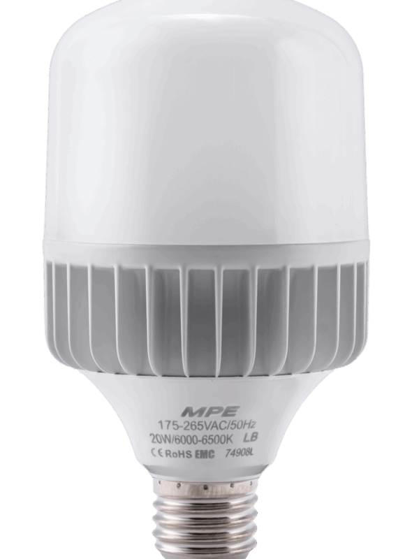 Đèn led bulb MPE thân nhôm 20W ánh sáng trắng LB-20T