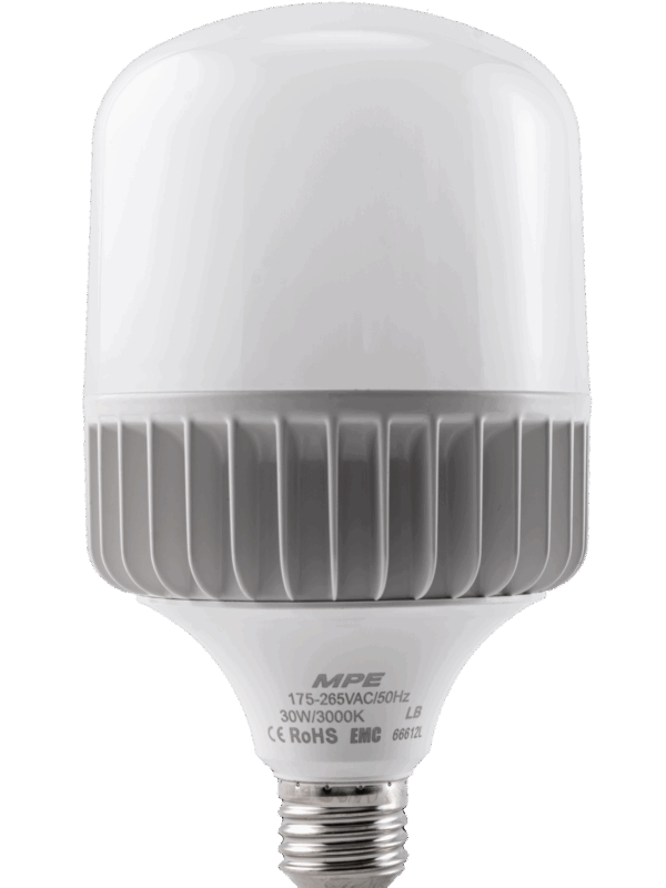 Đèn led bulb MPE thân nhôm 30W ánh sáng vàng LB-30V