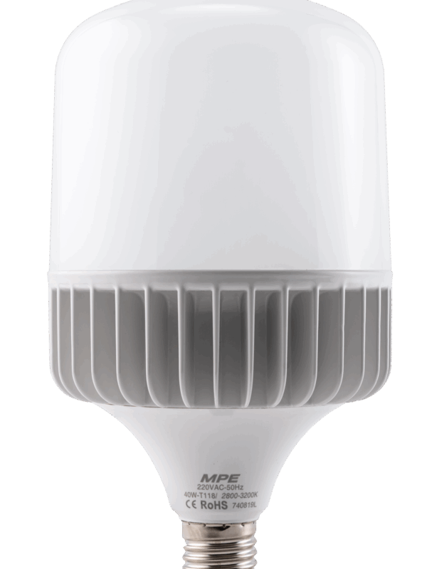 Đèn led bulb MPE thân nhôm 40W ánh sáng vàng LB-40V