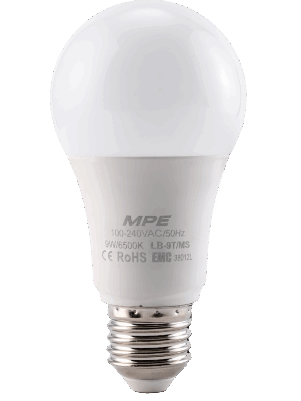 Đèn led bulb MPE cảm biến chuyển động điện từ LB-9T/MS