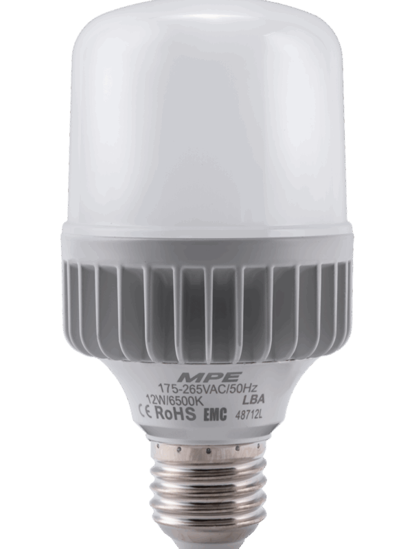 Đèn led bulb MPE thân nhôm 12W ánh sáng trắng LBA-12T