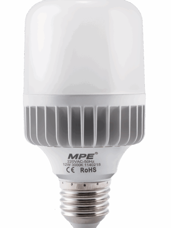 Đèn led bulb MPE thân nhôm 12W ánh sáng vàng LBA-12V