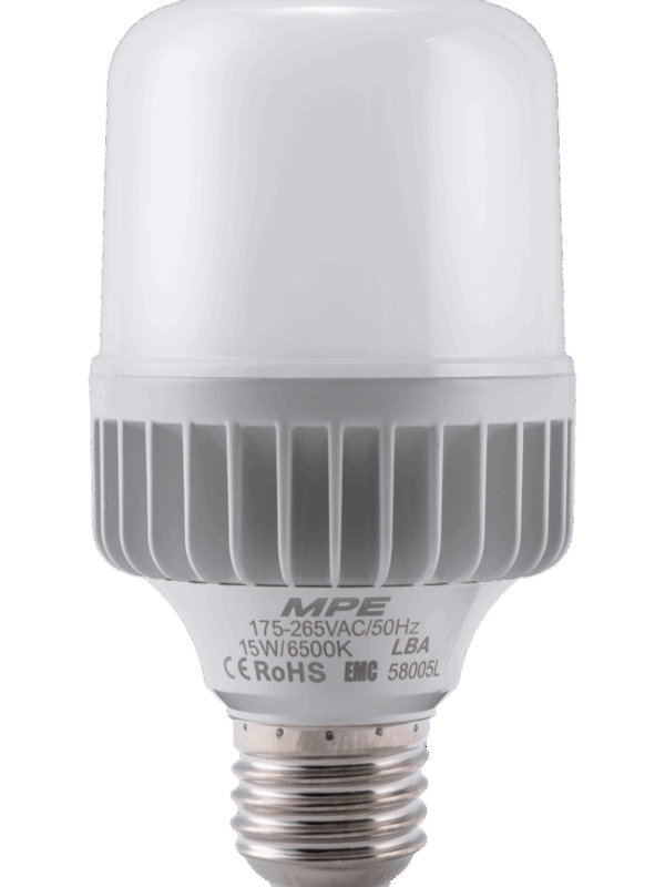 Đèn led bulb MPE thân nhôm 15W ánh sáng trắng LBA-15T