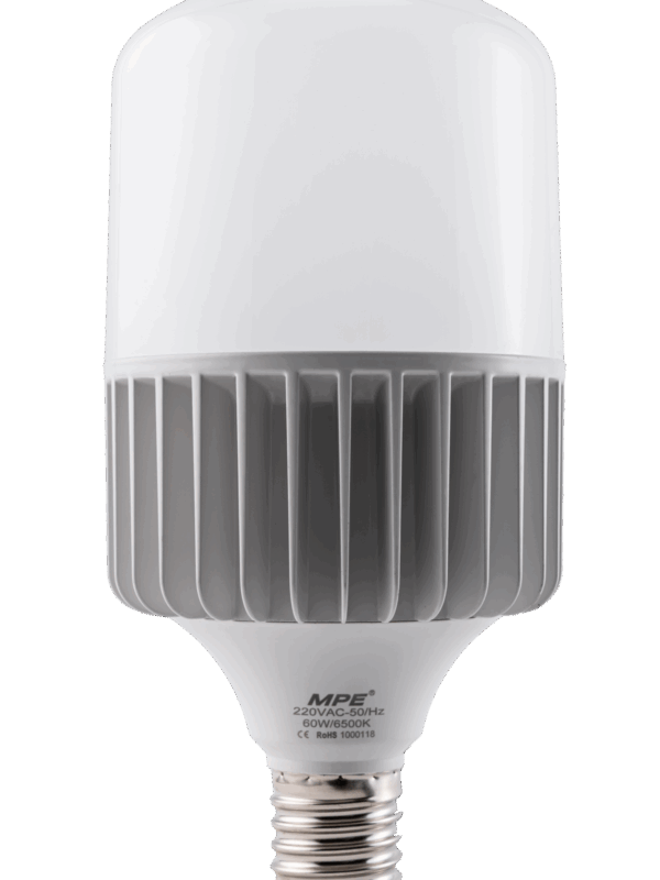 Đèn led bulb MPE thân nhôm 60W ánh sáng trắng LBA-60T