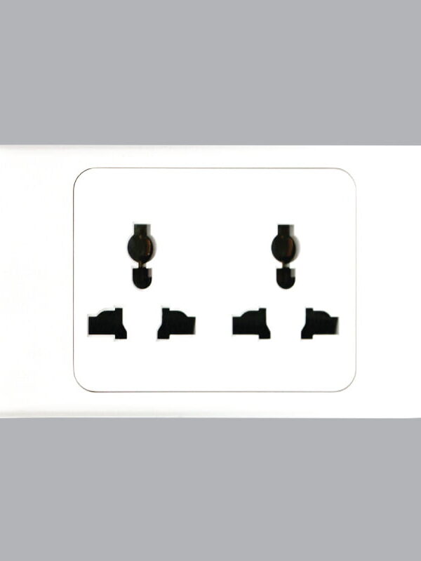 Bộ ổ cắm A20 Plus đôi đa năng đế liền 16A MPE A20UESM2N