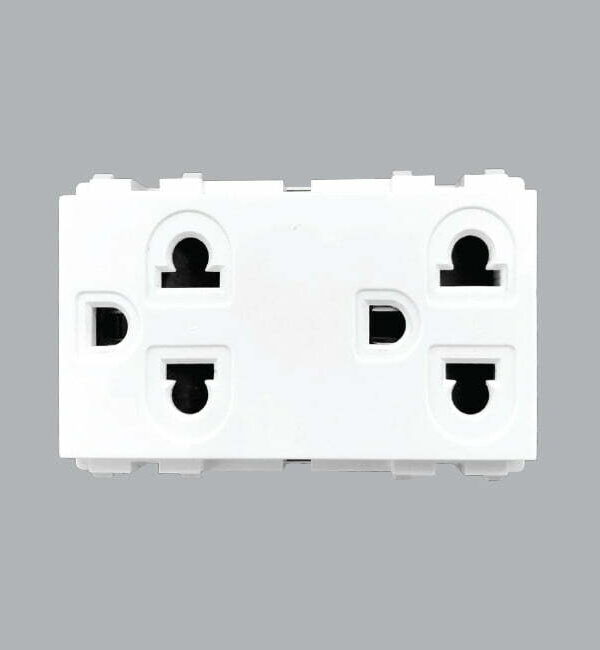Ổ cắm đôi 3 chấu MPE A6UES2