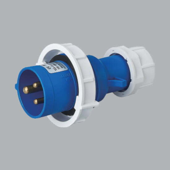 Phích cắm kín nước 16A 2P+E(6h) IP67 MPE MPN-0132