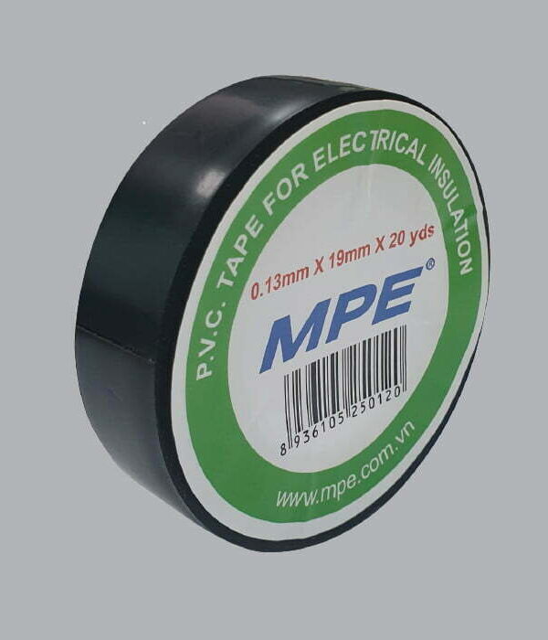 Băng keo cách điện PVC 20 yard (18 mét) đen MPE BKD-20
