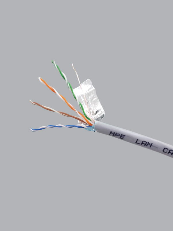 Cáp mạng FTP 4 đôi Cat5e, có giáp bạc chống nhiễu (cuộn 305m) MPE CAT5E-4P