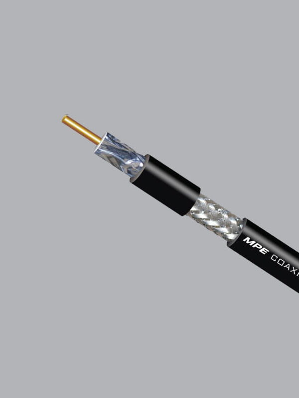 Cáp tivi 75Ohm, lớp chống nhiễu 112 sợi (cuộn 305m) MPE RG6-112