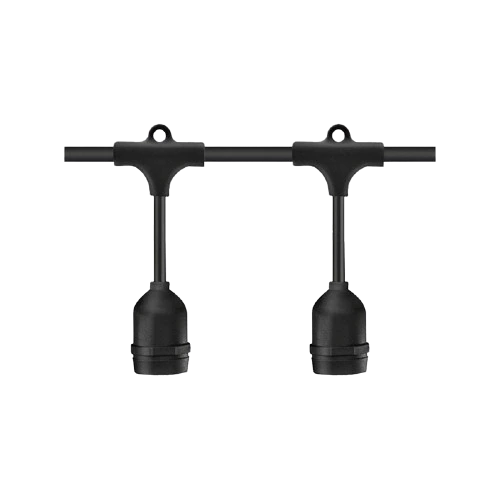 Dây đèn trang trí ngoài trời 15 đui đèn E27 dài 10m MPE DDCT10-15