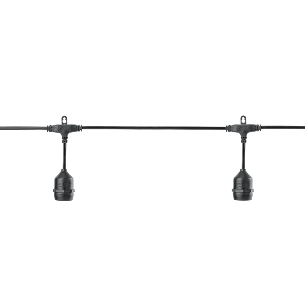 Dây đèn trang trí ngoài trời 10 đui đèn E27 dài 5m MPE DDCT5-10