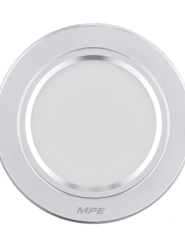 Đèn LED downlight nhôm âm trần viền bạc 5W sáng trung tính MPE DLB-5N