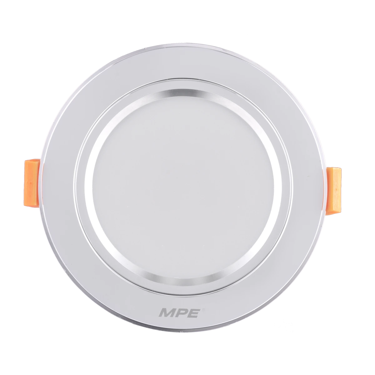 Đèn LED downlight nhôm âm trần viền bạc 7W sáng trắng MPE DLB-7T