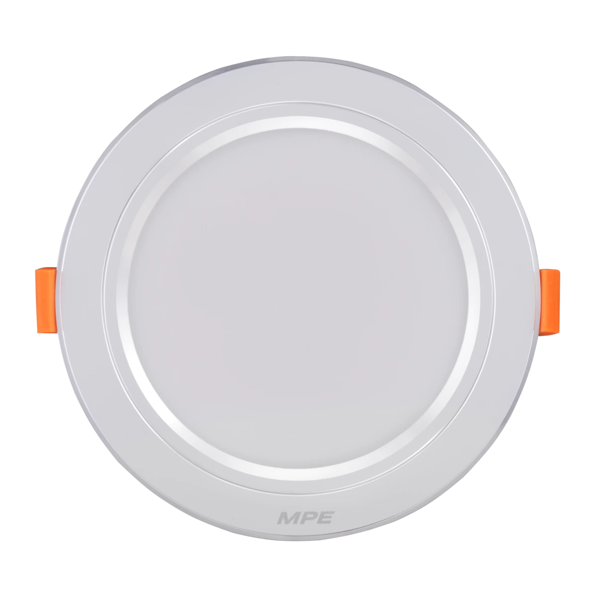 Đèn LED downlight nhôm âm trần viền bạc 9W sáng trắng MPE DLBL-9T