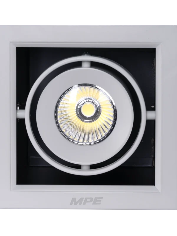 Đèn LED downlight vuông gắn âm 1x12W sáng trung tính MPE DLS-112N