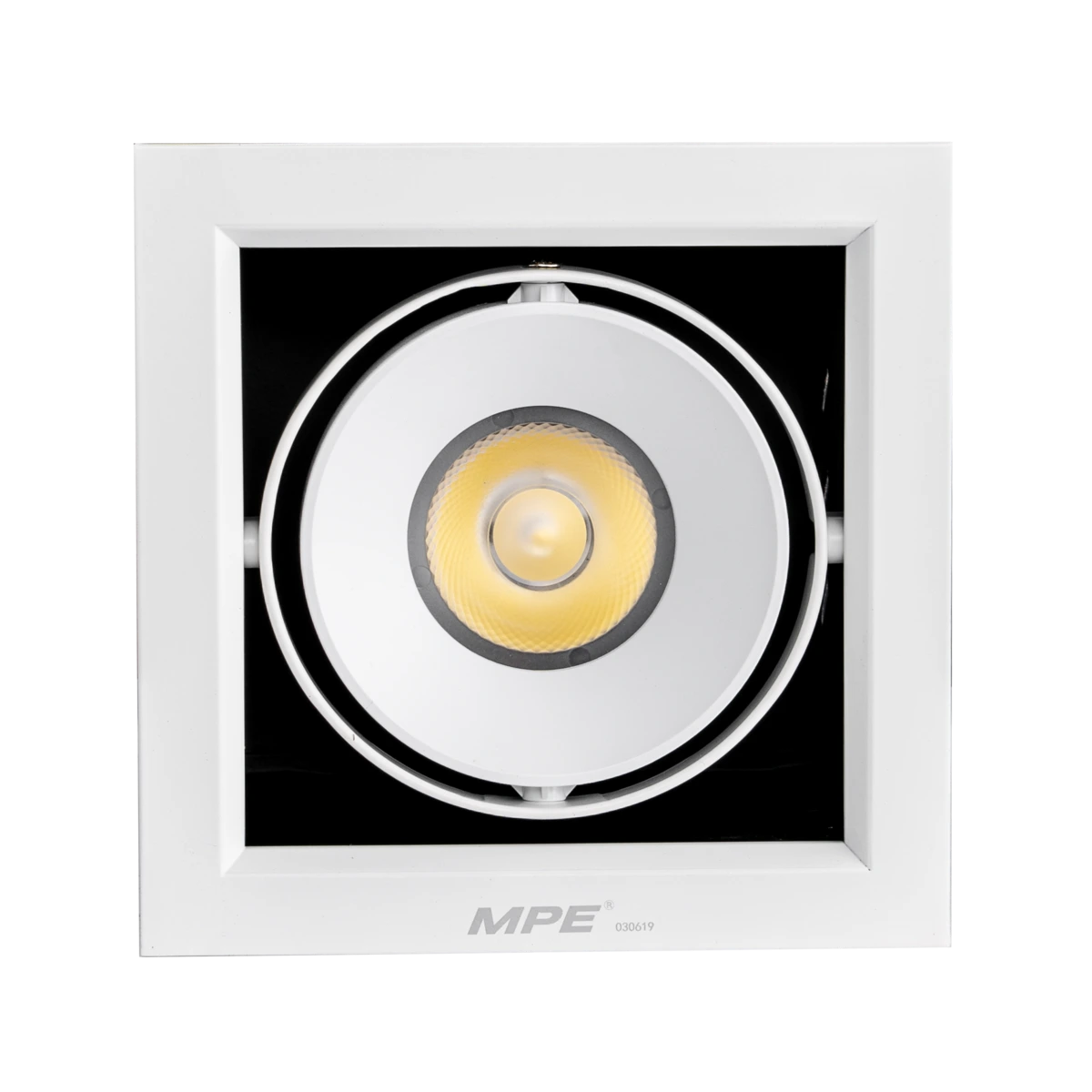 Đèn LED downlight vuông gắn âm 1x20W sáng trung tính MPE DLS-120N