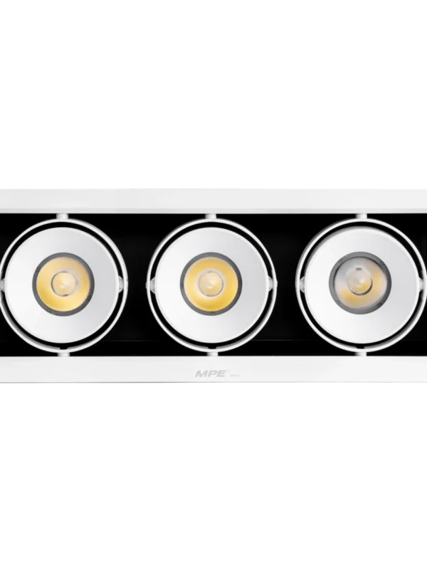 Đèn LED downlight vuông gắn âm 3x20W sáng trung tính MPE DLS-320N