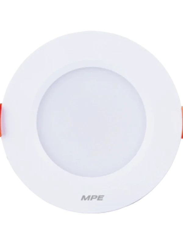 Đèn LED downlight nhôm âm trần viền trắng 5W sáng vàng MPE DLT-5V
