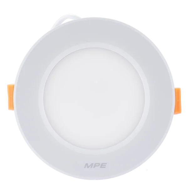 Đèn LED downlight nhôm âm trần viền trắng 7W đổi màu MPE DLT2-7/3C