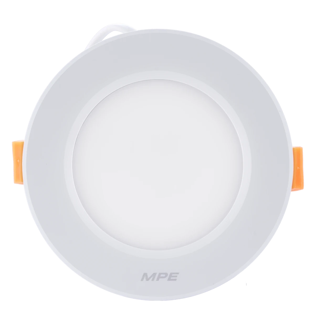 Đèn LED downlight nhôm âm trần viền trắng 7W sáng trắng MPE DLT2-7T
