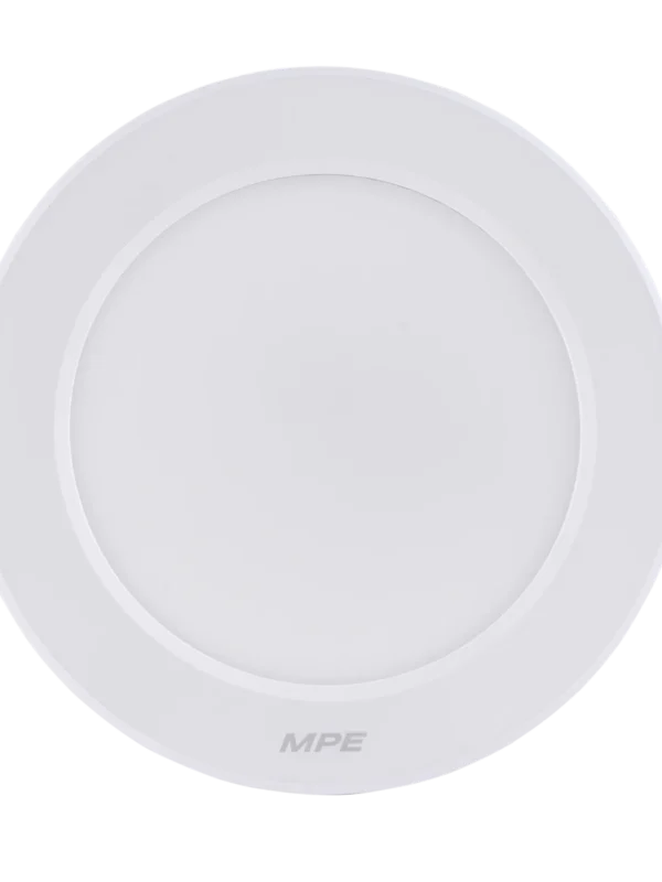 Đèn LED downlight nhôm âm trần viền trắng 9W (D118) sáng trắng MPE DLT2-9T