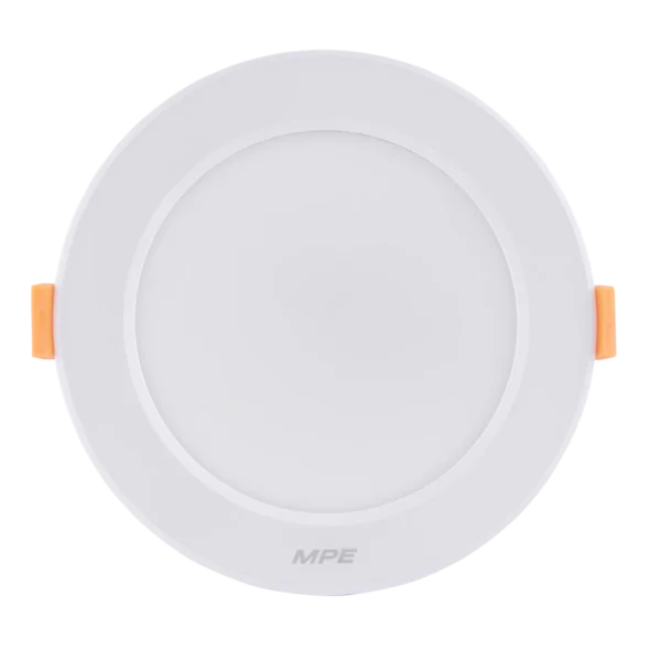 Đèn LED downlight nhôm âm trần viền trắng 9W (D118) sáng trung tính MPE DLT2-9N