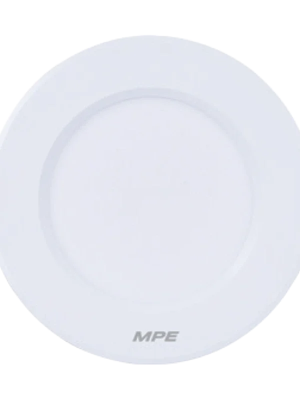 Đèn LED downlight nhôm âm trần viền trắng 9W sáng vàng MPE DLTL-9V