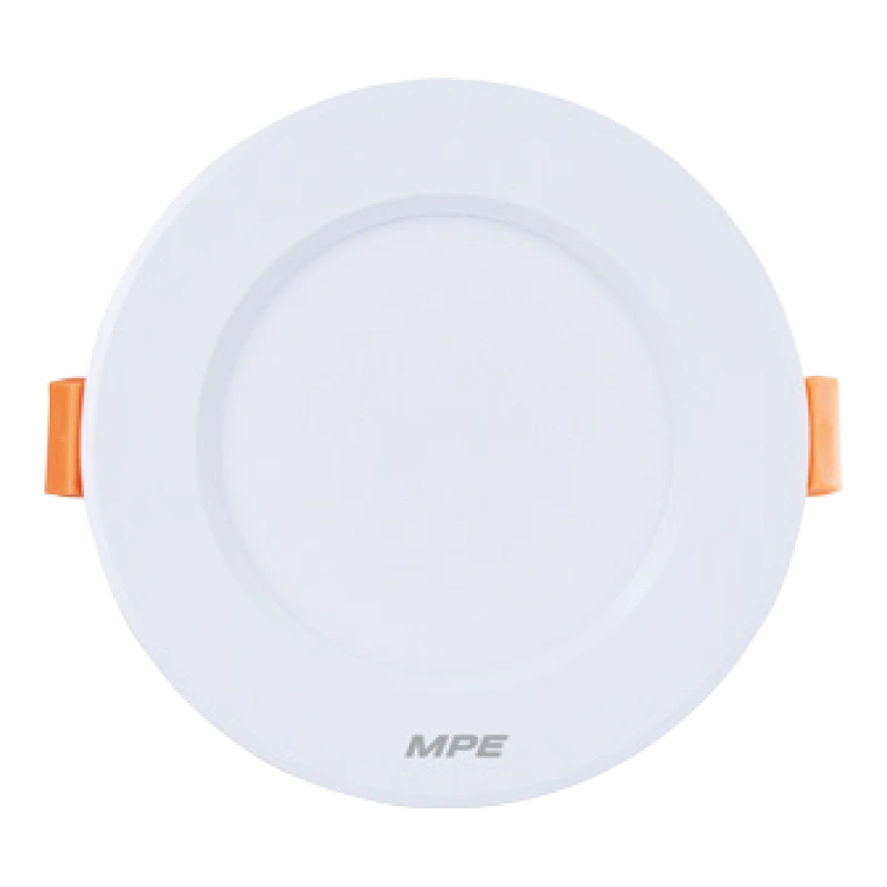 Đèn LED downlight nhôm âm trần viền trắng 9W đổi màu MPE DLTL-9/3C