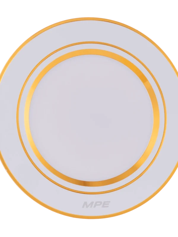 Đèn LED downlight nhôm âm trần viền vàng 7W đổi màu MPE DLV-7/3C