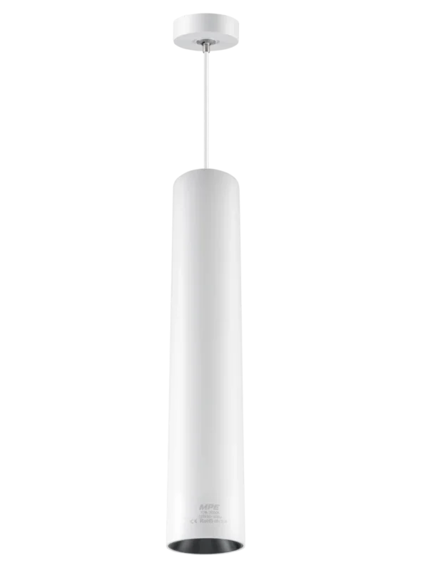 Đèn LED thả trần 12W dây treo 1m sáng vàng MPE DPL-12V