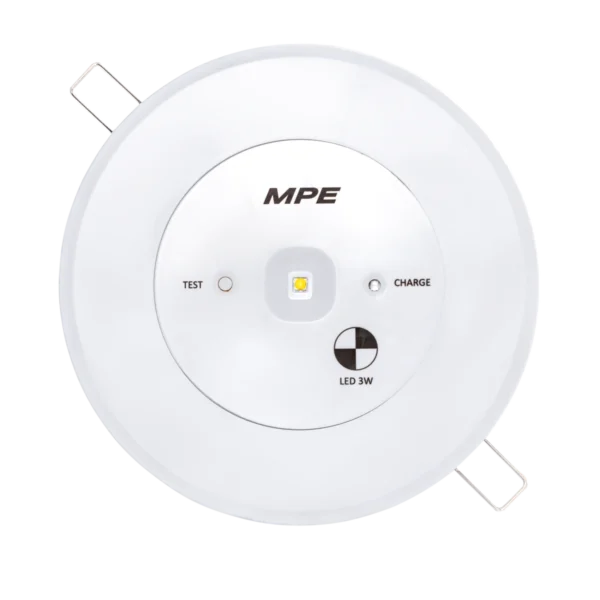 Đèn LED downlight âm trần emergency 3W pin dùng 2 giờ MPE EM-AT