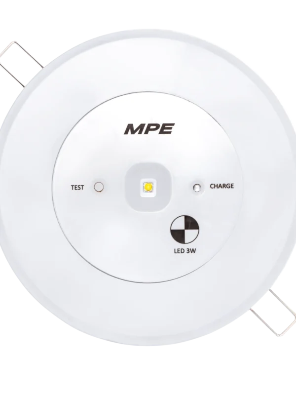 Đèn LED downlight âm trần emergency 3W pin dùng 2 giờ MPE EM-AT