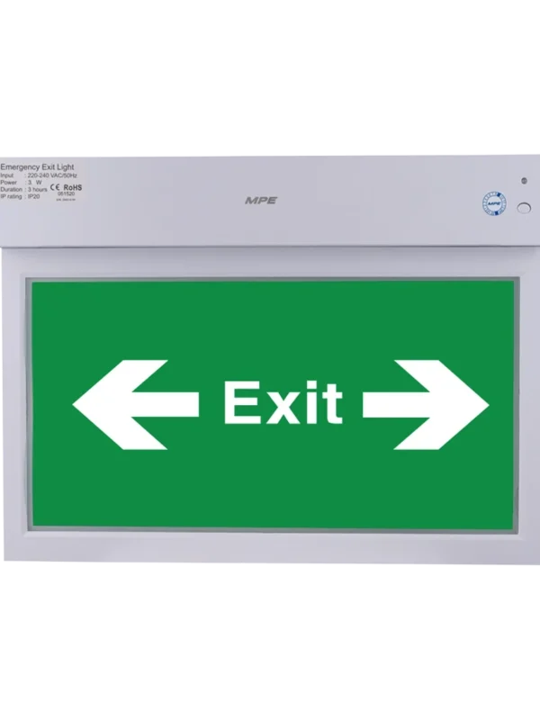 Đèn LED Exit đa năng 2 mặt chỉ hướng trái và phải 3W MPE EX2LR/M