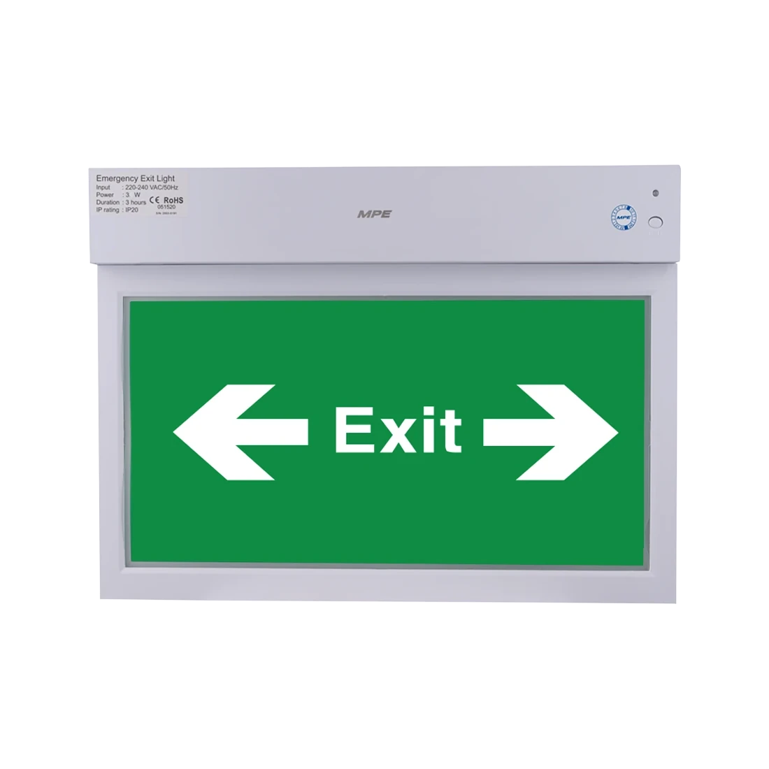 Đèn LED Exit đa năng 2 mặt chỉ hướng trái và phải 3W MPE EX2LR/M