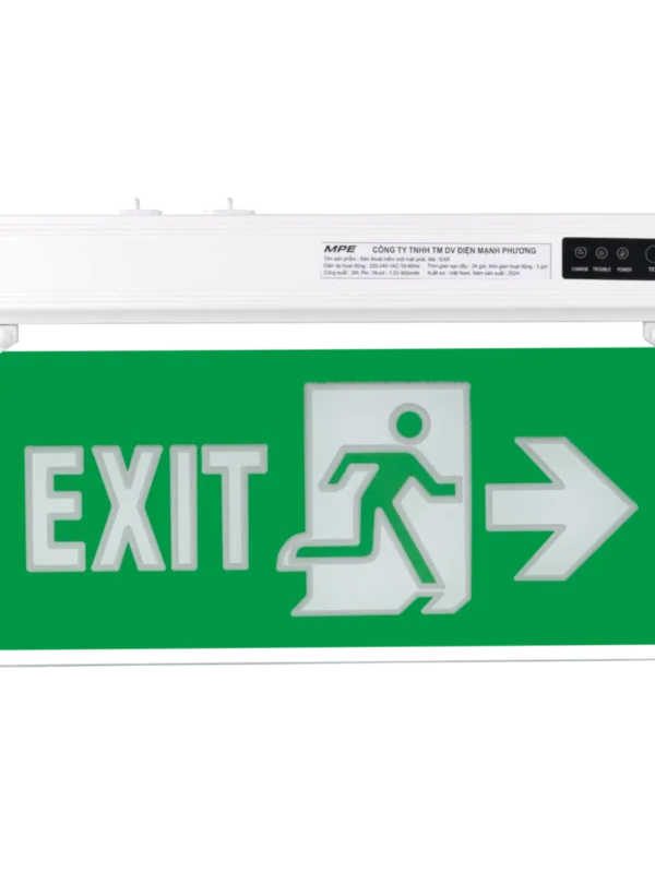 Đèn LED thoát hiểm 1 mặt chỉ hướng phải 3W MPE EX-PR