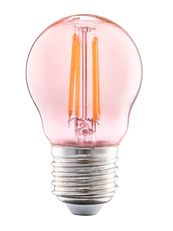 Bóng đèn LED Filament hồng 2.5W đuôi E27 MPE FLM-3PK