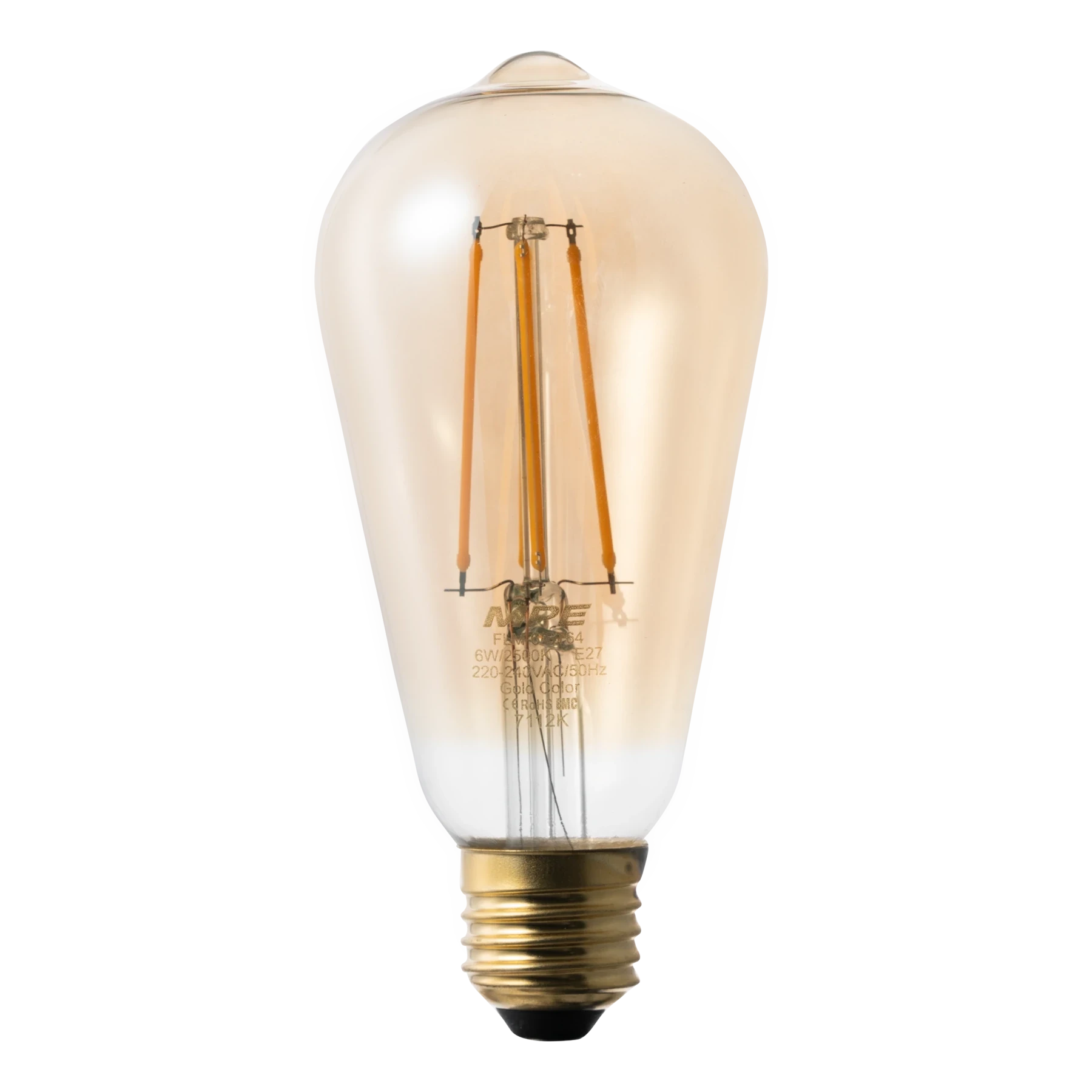 Bóng đèn LED Filament 6W đuôi E27 MPE FLM-6/ST64