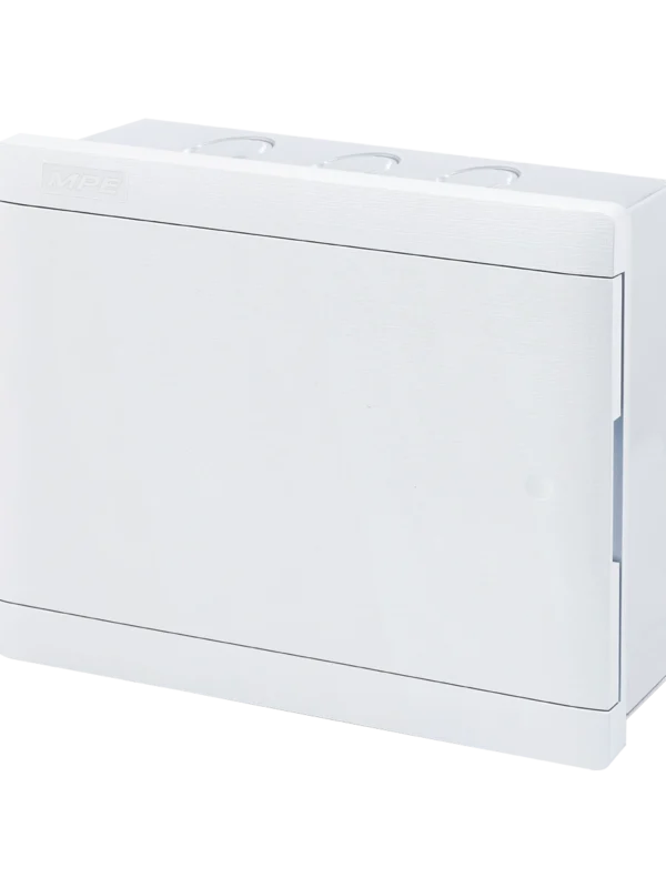 Tủ điện âm tường đế sắt mặt nhựa 8 đường MPE G-8
