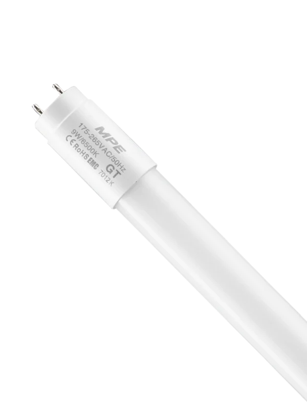 Bóng đèn LED tube thủy tinh T8 0.6m 9W sáng trắng MPE GT-60T