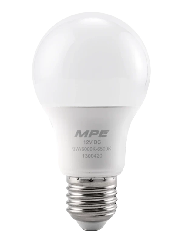 Bóng đèn LED Bulb 12VDC 9W sáng trắng MPE LB-9T/DC