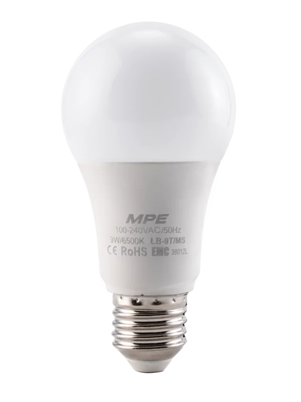 Bóng đèn LED Bulb cảm biến chuyển động 9W sáng vàng MPE LB-9V/MS