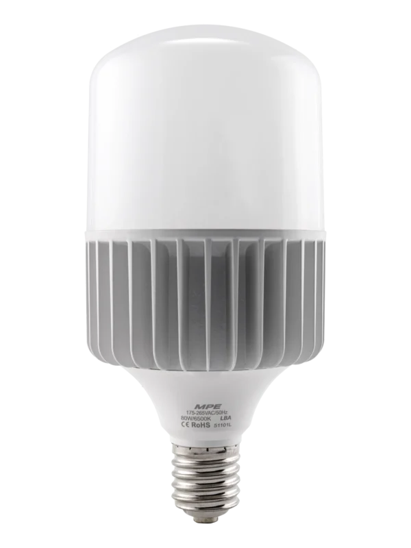 Bóng đèn LED Bulb 80W đui E40 sáng trắng MPE LBA-80T
