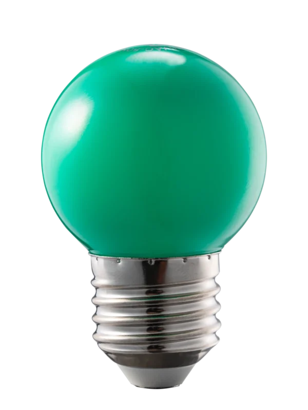 Bóng đèn LED Bulb màu xanh lá 1.5W đui E27 MPE LBD-3GR