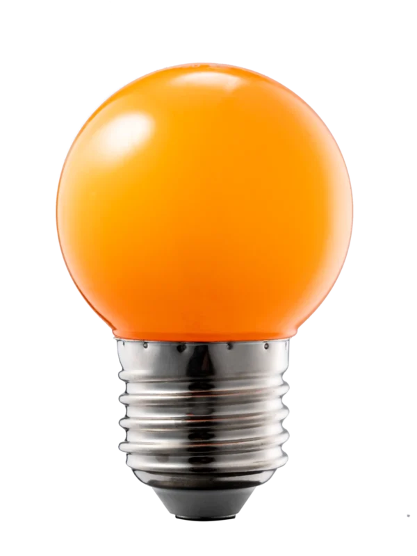 Bóng đèn LED Bulb màu cam 1.5W đui E27 MPE LBD-3OR