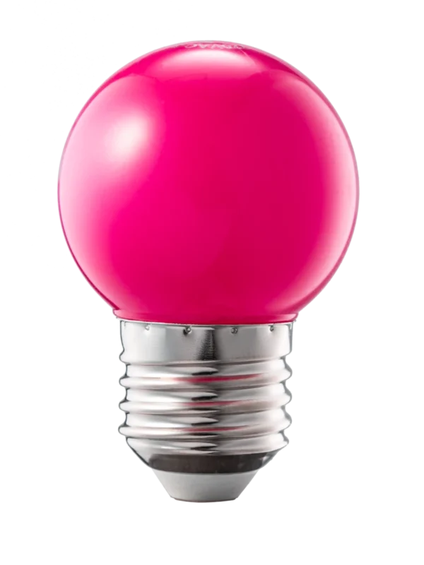 Bóng đèn LED Bulb màu hồng 1.5W đui E27 MPE LBD-3PK