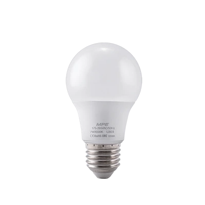 Bóng đèn LED Bulb chống ẩm 7W sáng trắng MPE LBD3-7T