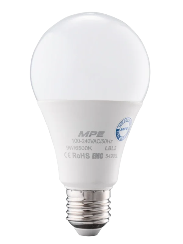 Bóng đèn LED Bulb chống ẩm 9W sáng vàng MPE LBL2-9V